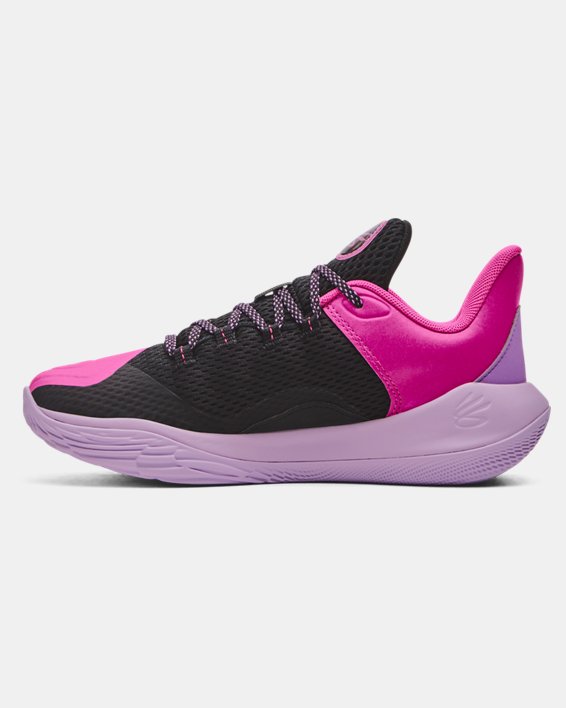 Grade School Curry 11 'Girl Dad' Basketball Shoes in Pink image number 1
